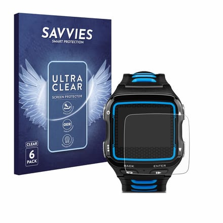 Savvies - Screenprotector voor Garmin Forerunner 920XT - Folie Beschermfolie transparant 6 Stuks