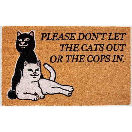 RIPNDIP Don'T Let The Cops In Vloerkleed bruin