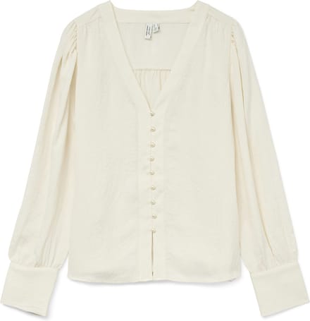 VERO MODA - VMFASANA L/S V-NECK SHIRT WVN BTQ GA - Dames - Blouses