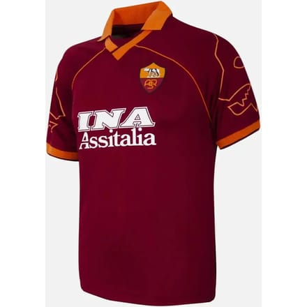 COPA - AS Roma 1999/00 Retro Voetbalshirt - Heren - Rood - M