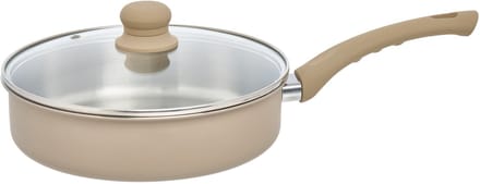 5Five braadpan Paris - D24 cm - RVS - aluminium - beige/zilver - pannen - alle warmtebronnen