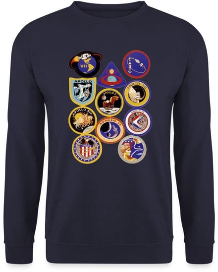 NASA Apollo-missie-insignes Sweater Heren