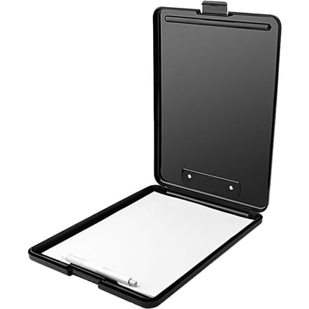 Klembord Plastic Ruimtebesparend Papierklembord Kantoorartikelen Cadeau voor Testpapieren Documenten Zwart