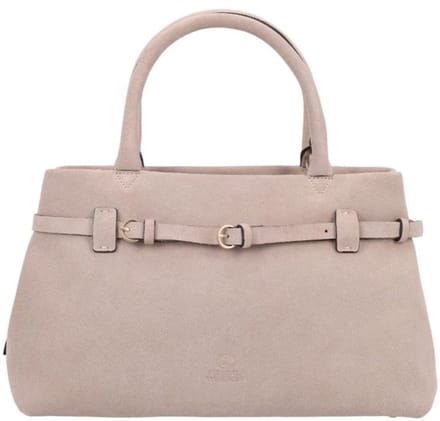 May Handbag Large suede Taupe Fred de la Bretoniere