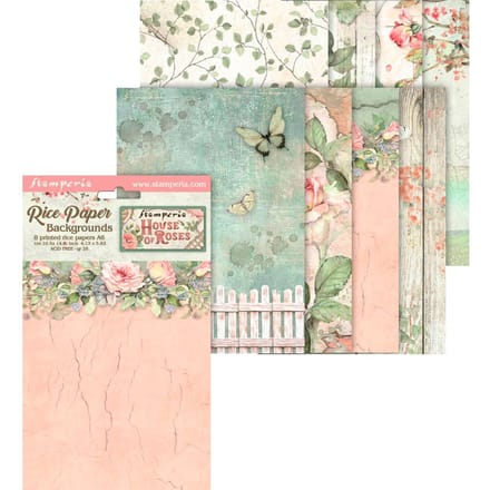 Motief strozijde achtergronden "House of Roses"