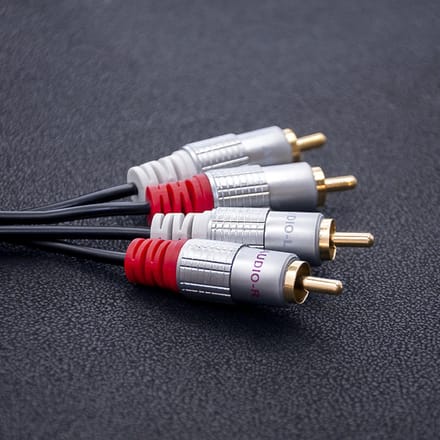 Qoltec-kabel 2x RCA mannelijk/2x RCA mannelijk |   3m |   Zwart