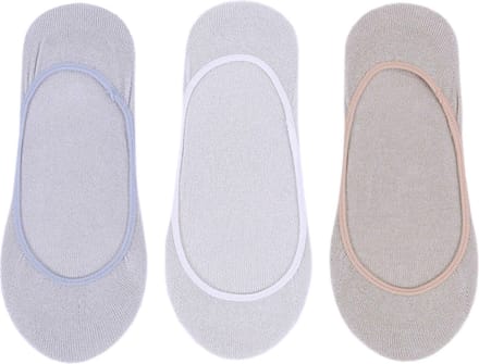 3x ballerinasokken in ingetogen kleuren