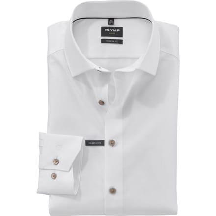 OLYMP Luxor Overhemd, modern fit, Global Kent, Wit