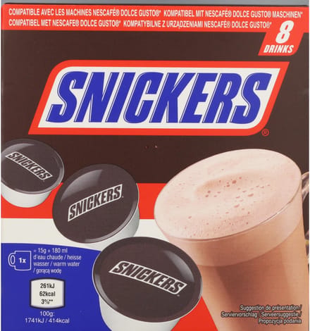 Snickers Dolce Gusto Koffiecups - 8 stuks