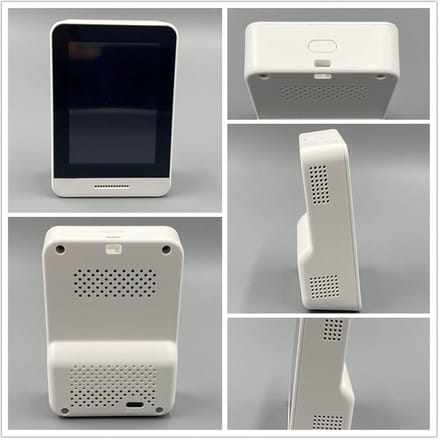 Luchtkwaliteitsmeter - CO2 Detector - Binnenlucht Meten - 5 In 1 Sensor - 1200 mAh Batterij - Zwart
