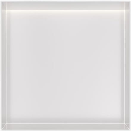 Hotbath &More Inbouwnis - 30 x 30 x 10 cm - Frameless - met LED-verlichting - Mat Wit