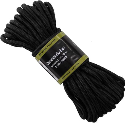 Sterk Multifunctioneel Touw 7mm Zwart - 1 Stuks