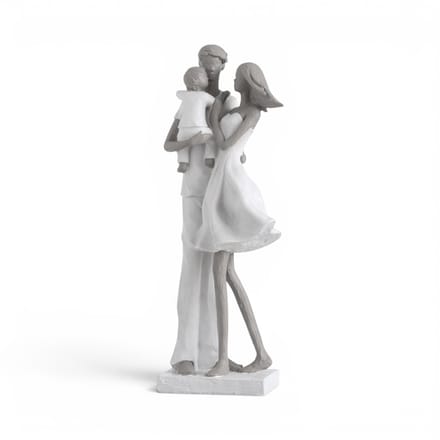 Beeld Gezin Koppel En Kind 31 cm