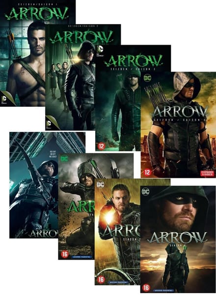 Arrow seizoen 1 t/m 8 set ( als 8 aparte dvd boxen )
