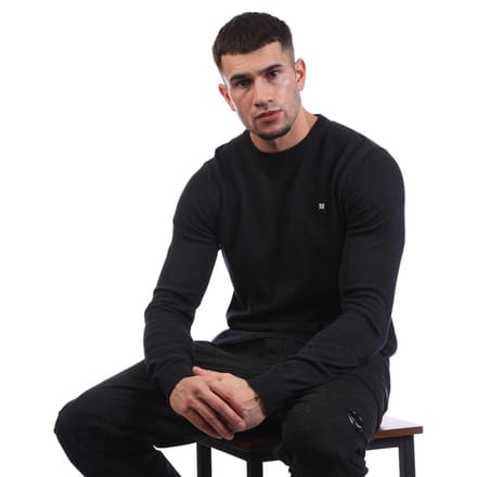 Weekend Offender Heren Argentinië Katoen Crew Neck Trui (Marine)