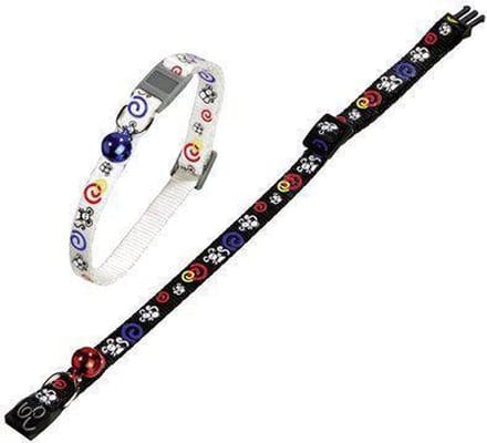 Karlie Halsband Kat met Muis - 10 mm x 30 cm - Zwart