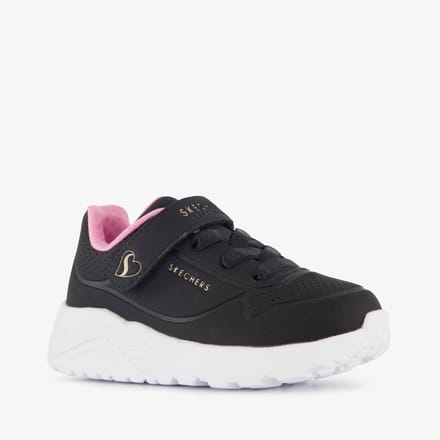 Skechers Uno Lite meisjes sneakers zwart