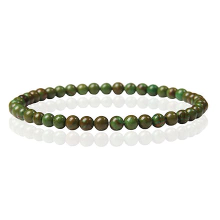 Memphis Natuursteen Armband - 4mm Green Jade