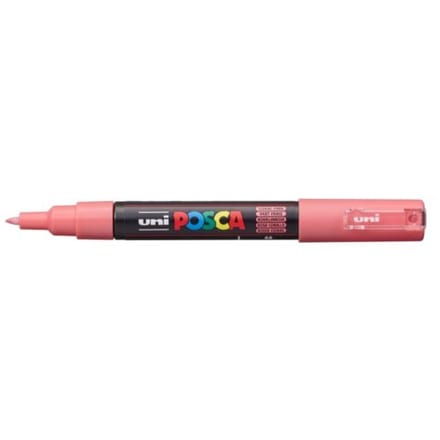 Posca marker met conische punt schrijfdikte extra-fijn koraal