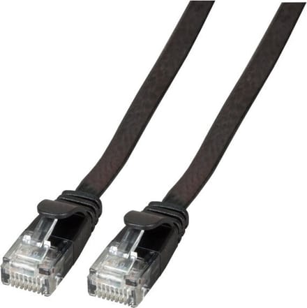EFB NORDIC EFB-Elektronik patch cable - 25 cm - black - Zwart - 0.25m