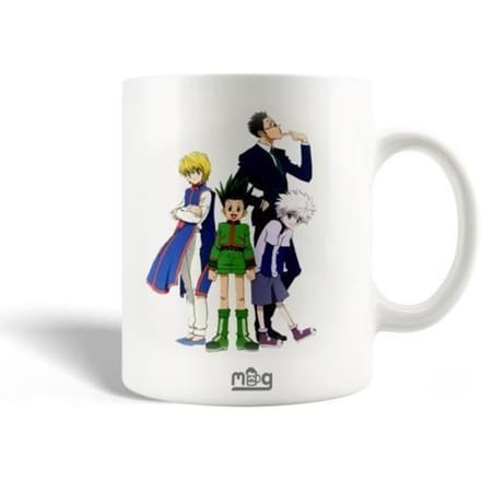 Keramische Mok - Gon Freecss - Kurapika & Killua - 30cl - Vaatwasmachinebestendig - Wit wit