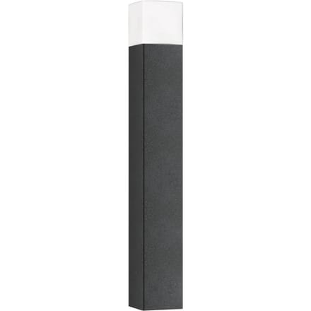 LCD Tuinpadverlichting Linus, grafiet, hoogte 85 cm, aluminium, opaalglas