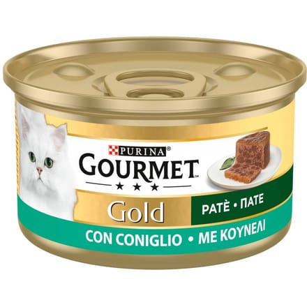 24x85g Konijn Mousse Gourmet Gold natvoer voor katten