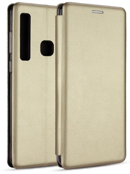 Beline Book Magnetic Serie - iPhone X Hoesje - Goud - Magnetische Sluiting - Standaardfunctie