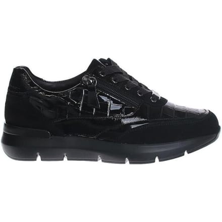 Hassia - 301355 - Lage sneakersDames sneakers - Kleur: Zwart - Maat: 38