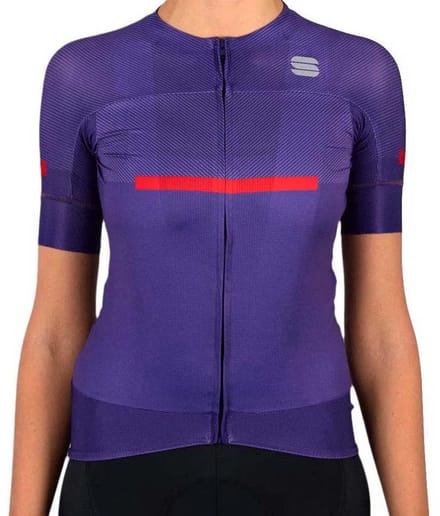 Sportful Evo Korte Mouw Wielertrui Blauw S Vrouw