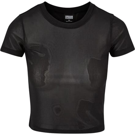 Urban Classics Mesh Tee Dames T-shirt - zwart - XS