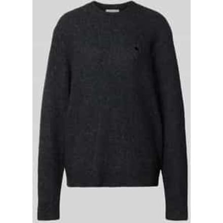 Gebreide pullover met gestikt logo model 'CURTIS'