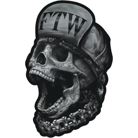 ftw mini doodshoofd motorfiets stickers Lethal Threat