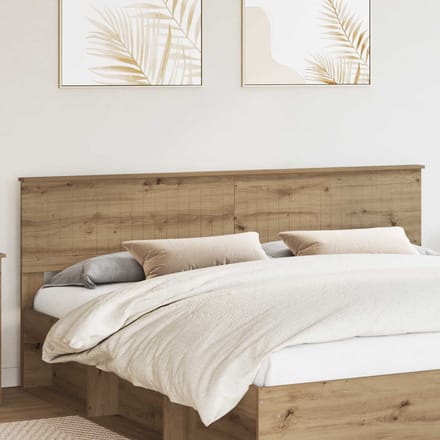 vidaXL Hoofdbord Artisan Eiken Bewerkt hout
