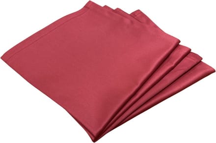 4 Bordeaux damast servetten 40x40 cm - Hotelkwaliteit: 250 gr/m2