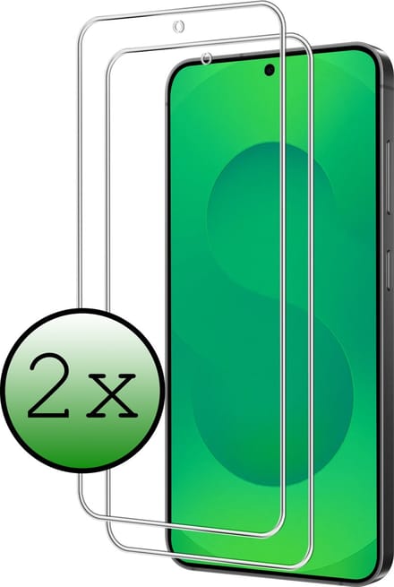 Screenprotector - 2 Stuks Geschikt voor Samsung Galaxy S25 FE / S26 FE - Extra Sterk - Beschermglas - Gehard Glas - Tempered Glass - Screen Protector