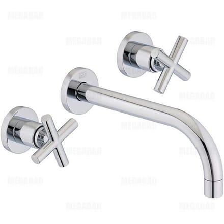 Dornbracht Tara. Dreiloch-Waschtisch-Wandbatterie 36712892-00