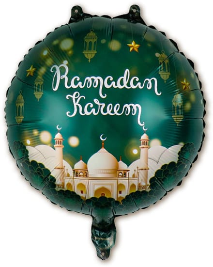 Q2P - Ramadan Decoratie - Ballon - Eid Mubarak - Feest Versiering - Islam - Helium Ballonnen - Groen