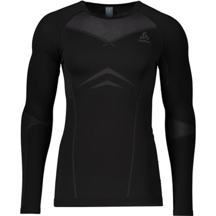 Odlo Performance Fundamentals Light L/s Crew Ondergoed Shirt Zwart