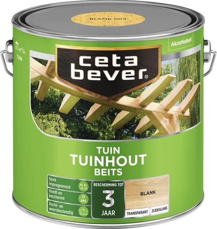 Cetabever - Tuinbeits Tuinhout Transparant - Blank - 2,5 L