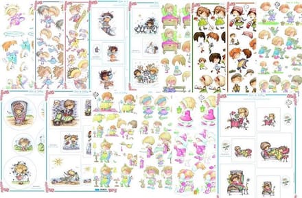 Mariane Design - Knipvellen assortiment "Don & Daisy" 10 stuks
