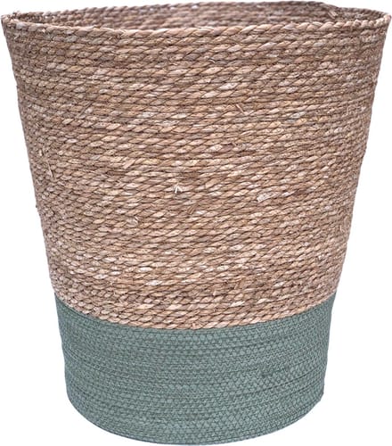 Lavandoux - Wasmand - Zeegras - Naturel/Groen - Ø45 x H50 cm