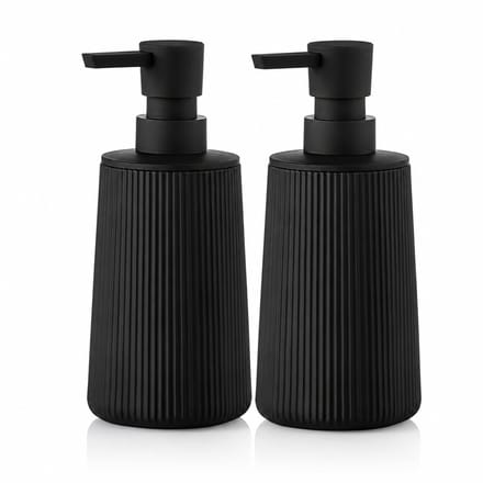 EAVY Zeepdispenser - SET (2 stuks) - Zeeppompje - Zeepdispenser - Zwart