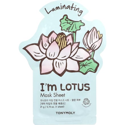 Ik ben Lotus, Luminous Beauty Maskerblad, 1 vel, 21G(0.74Oz) white
