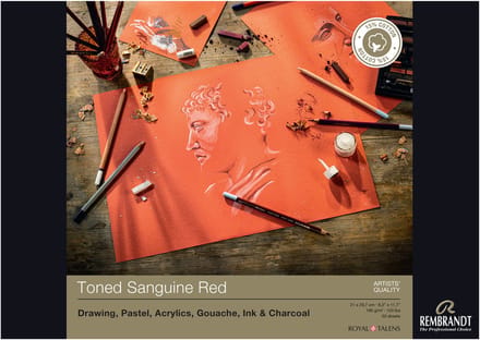 Rembrandt Toned Sanguine red, 180 g/m2, 21 x 29,7, 50 sheets