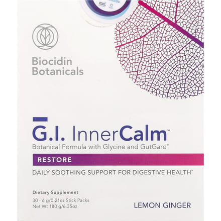 GI. Innerlijke Kalmte™, Citroen Gember, 30 Zakjes, 6G (0,21 oz) Elk