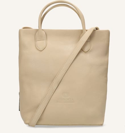 Fred De La Bretoniere Vicky Medium Handtas Dames - Leer - Taupe