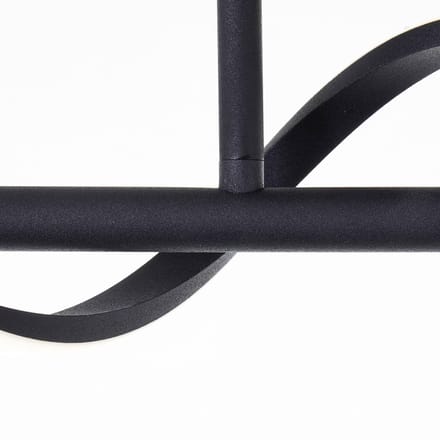 Brilliant lamp Eunice LED plafondlamp mat zwart 22 W LED geïntegreerd