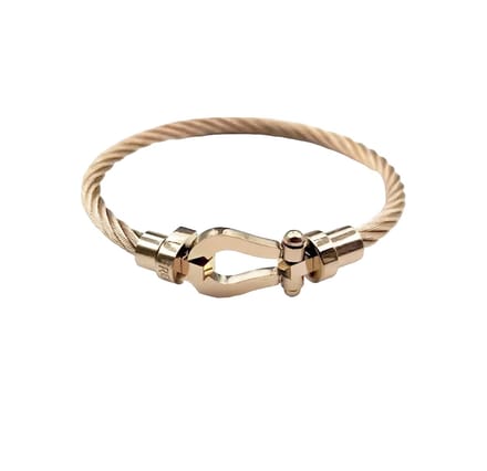 Armband - Draad Rosé & Rosé - Elegante Armband - Luxe Armband - RVS