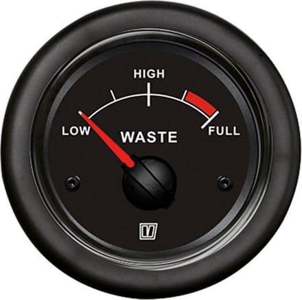 Vetus Sanitair Waterpeilindicator 12-24v Zwart 52 mm